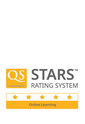 QS stars rating system Logo for online learning